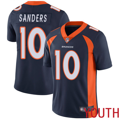 Youth Denver Broncos 10 Emmanuel Sanders Navy Blue Alternate Vapor Untouchable Limited Player Football NFL Jersey